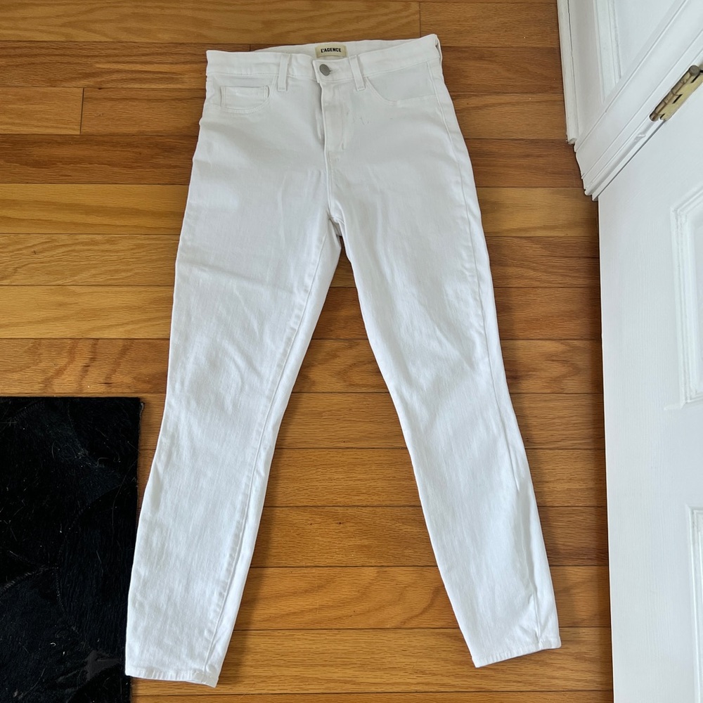 L’Agence White Skinny Jeans sz 27